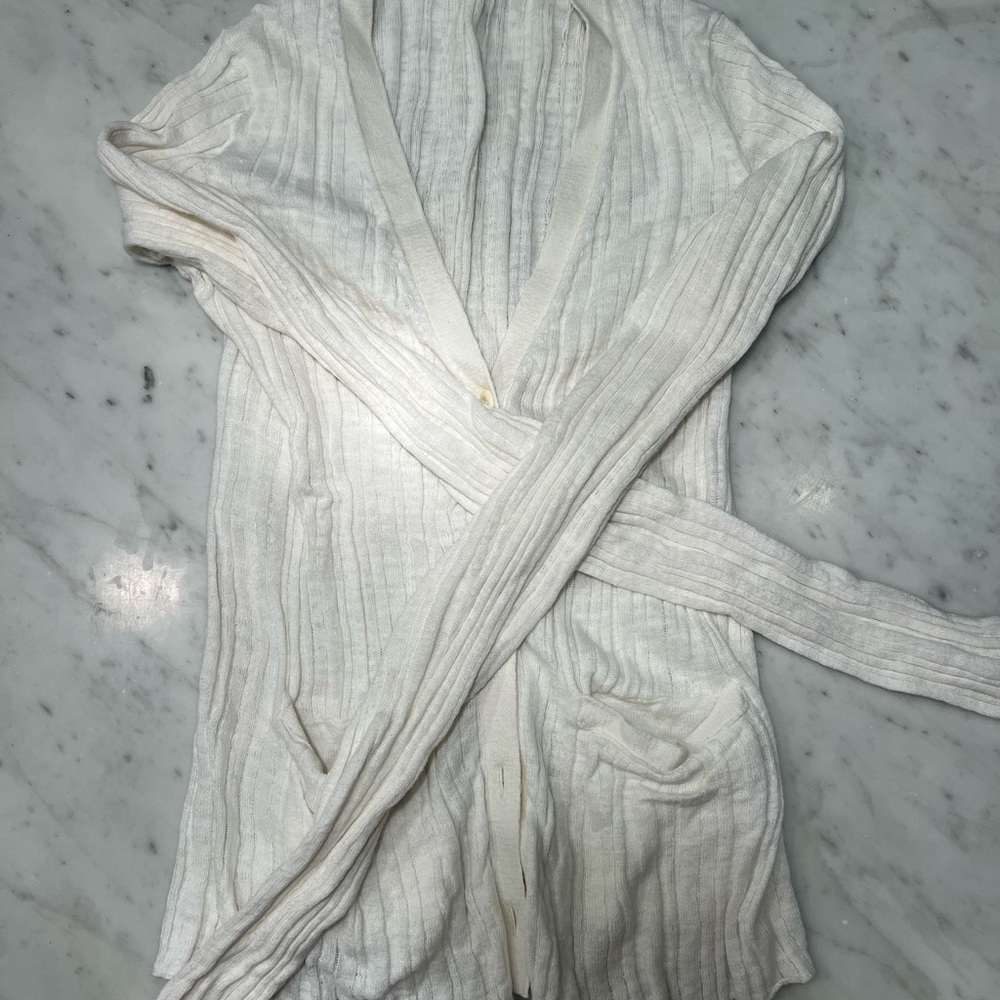 Buck Mason Cream Ribbed Knitwear